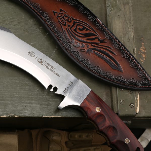 Oversized kukri style knife – 18.9 inch long blade, 95cr18 steel