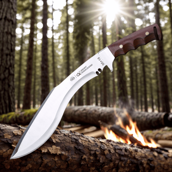 Oversized kukri style survival knife